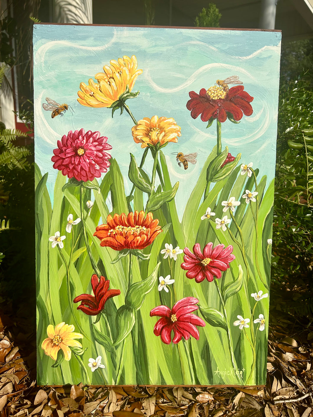 Bees Dreams- Original Artwork - Acrylic Painting
