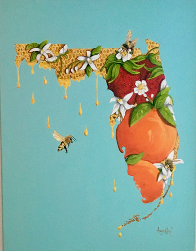 Emma's Florida - original acrylic art on canvas