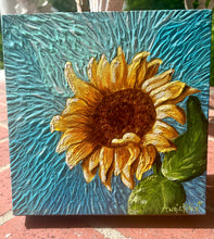 Load image into Gallery viewer, Happy Vibes - Sunflower Art - Original Art - Sunflower Painting