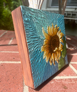 Happy Vibes - Sunflower Art - Original Art - Sunflower Painting