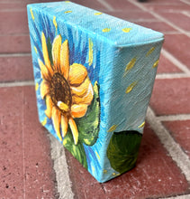 Load image into Gallery viewer, Happy Sunflower- Small Art - Original Art - Acrylic Painting
