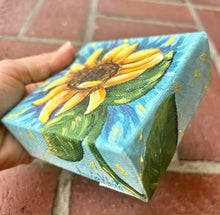 Load image into Gallery viewer, Happy Sunflower- Small Art - Original Art - Acrylic Painting