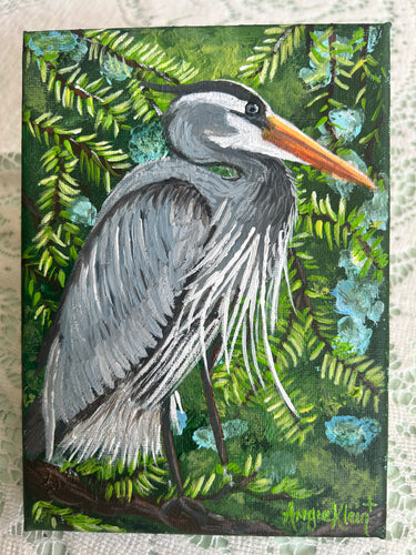 Blue Heron in the Cypress
