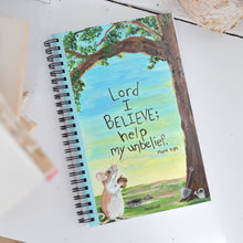 Load image into Gallery viewer, Faithful Mouse Spiral notebook - Original Art Notebook- Christian Notebook