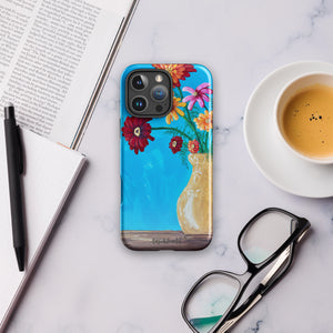 Joy Tough Case for iPhone®- Flower Art Phone Case - Art Accessories
