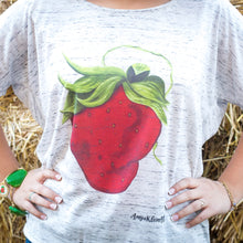 Load image into Gallery viewer, Marbled Slouch Sassy Strawberry Tee