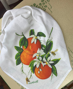 Orange Blossom Tea Towel