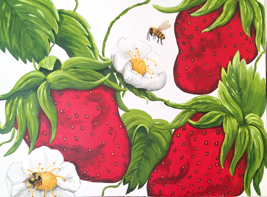 Bee's Berry Patch - Original Art