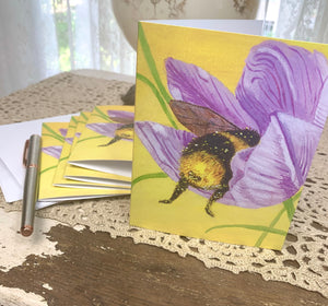 Bee Butt Note Cards- Bumble Bee Cards- Stationary - Blank Note cards