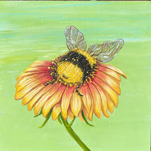 Load image into Gallery viewer, Sleepy Bee - Original Painting- Green