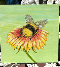 Load image into Gallery viewer, Sleepy Bee - Original Painting- Green