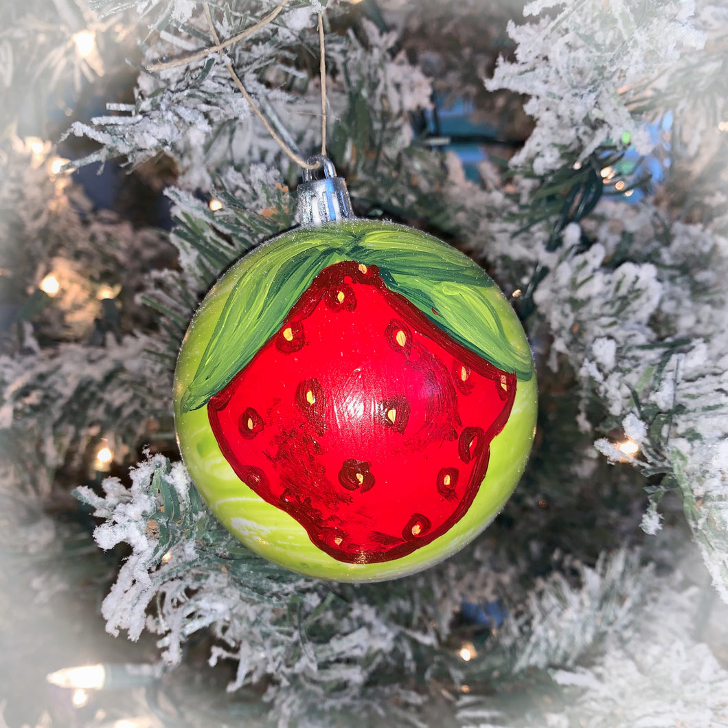 Strawberry Christmas Ornament ~ 2019