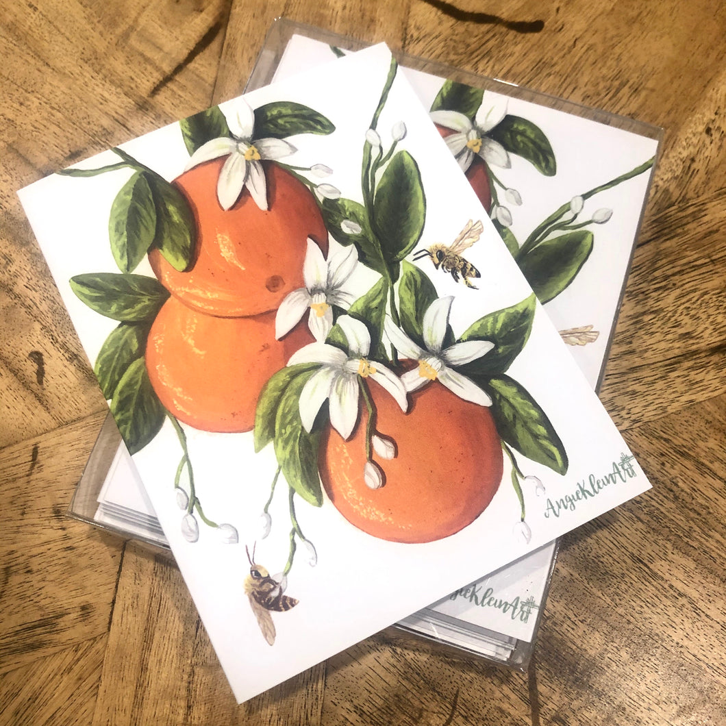 Orange Blossom Notecards