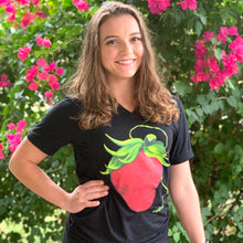 Load image into Gallery viewer, Art Tee ~ Black Sassy Strawberry