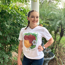 Load image into Gallery viewer, Art Tee ~ Honey Berry V Neck