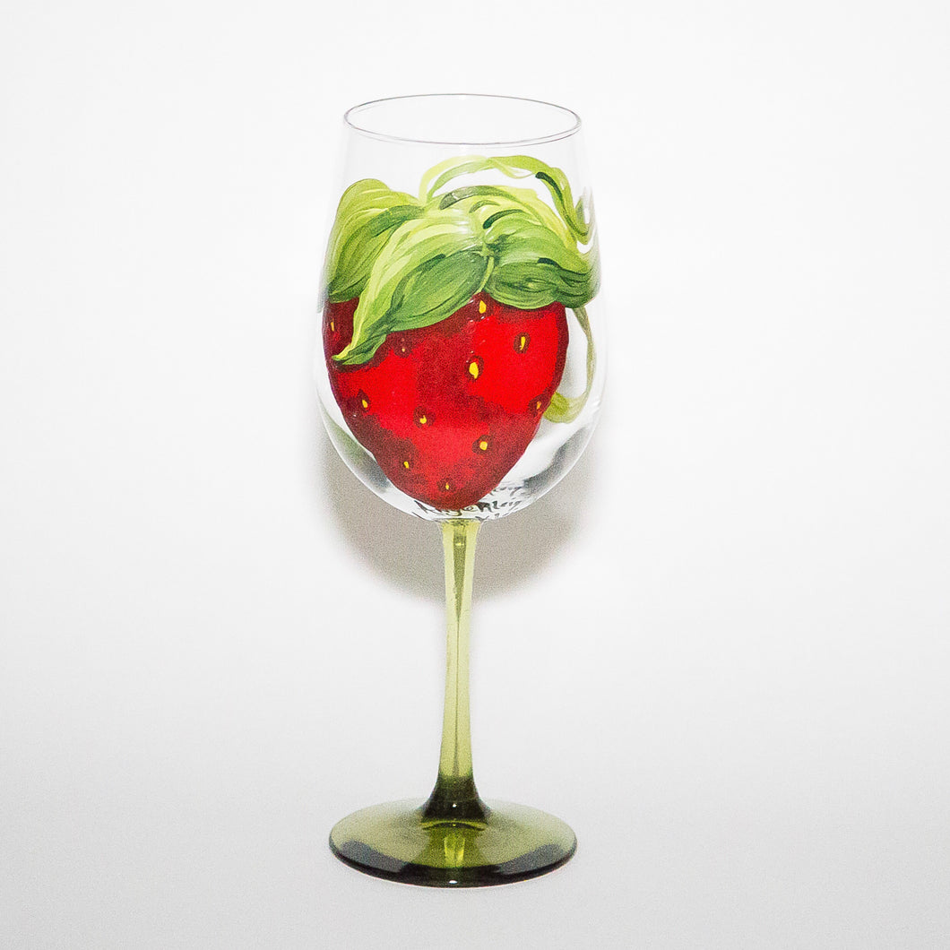 Strawberry Wine Glass ~ 2018