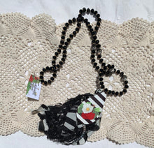 Load image into Gallery viewer, Stripe Berry Blossom Tassel Necklace